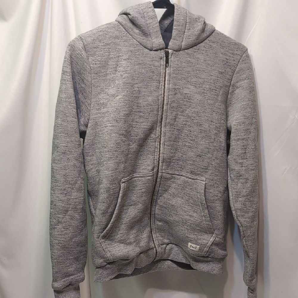 Marine Layer Heather Gray Zip-Up Hoodie